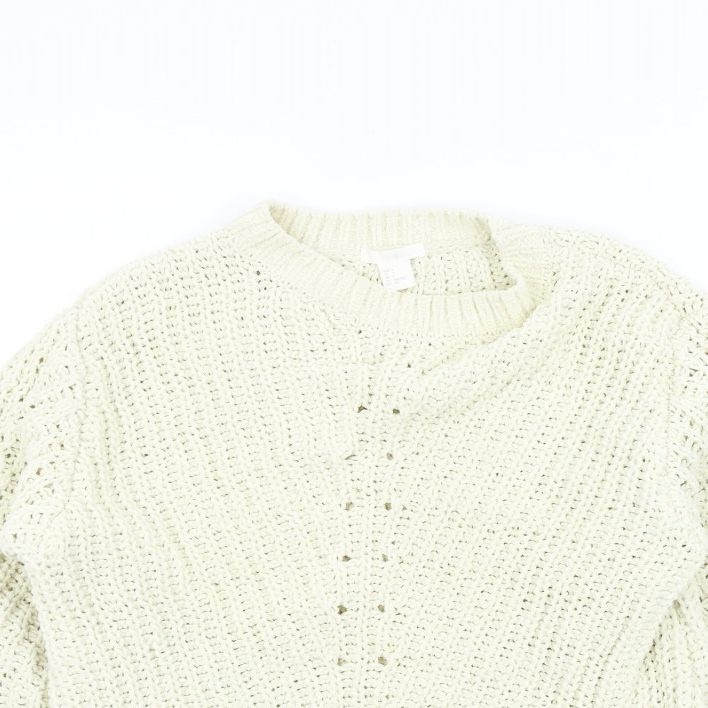 H&M Womens Beige   Pullover Jumper Size S
