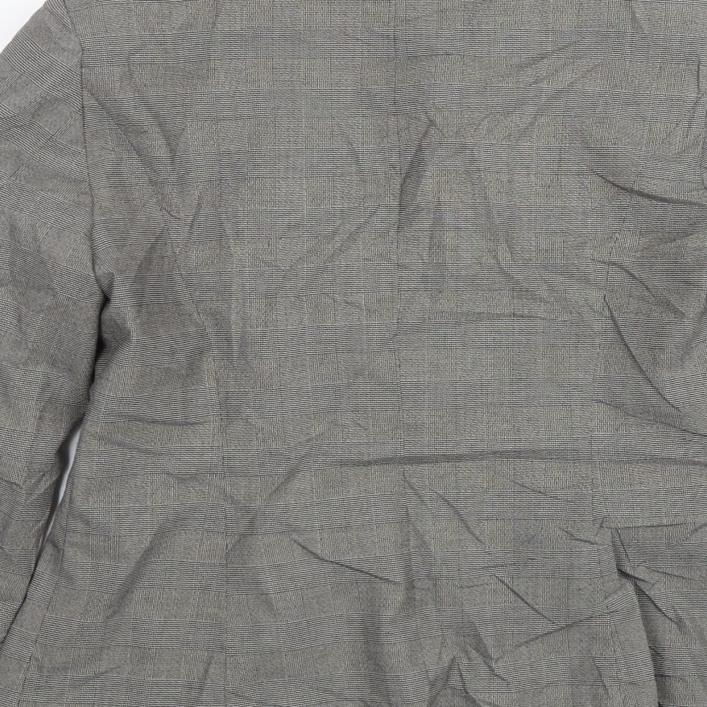 TU Womens Grey Check  Jacket Suit Size 12