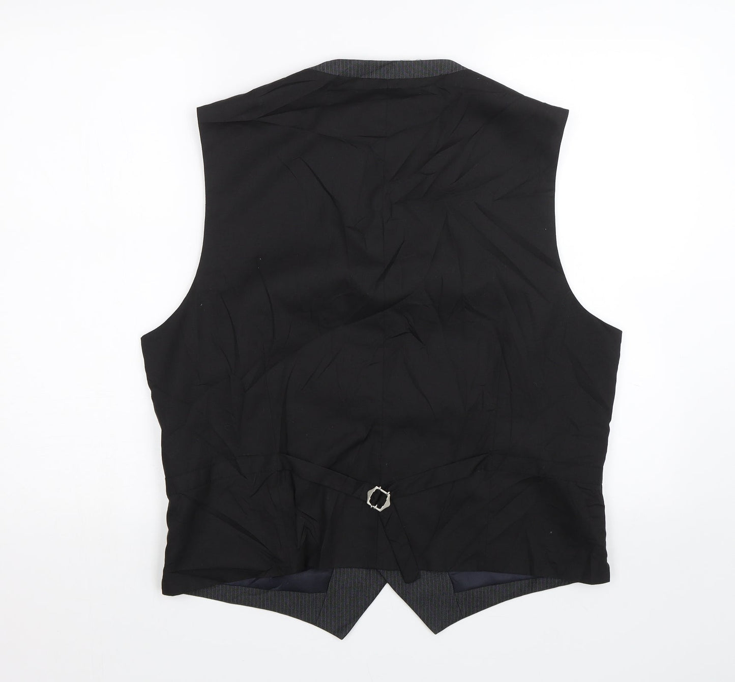 NEXT Mens Grey Striped  Jacket Suit Waistcoat