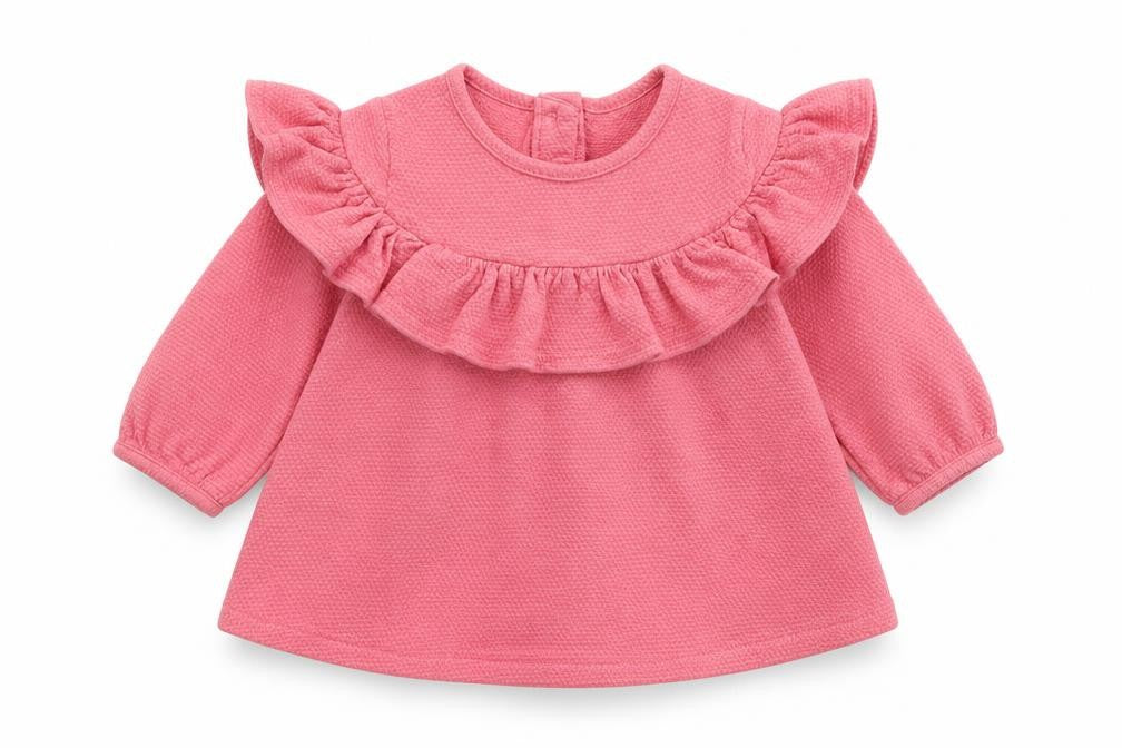 Front view of Tu Baby Pink T-Shirt Dress, size 3-6, Months