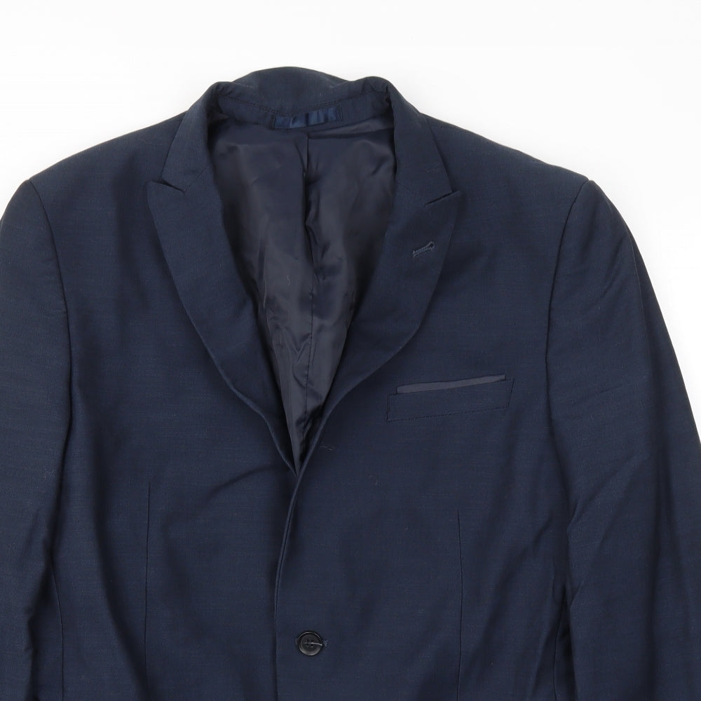 Cedar Wood State Mens Blue   Jacket Blazer Size 42