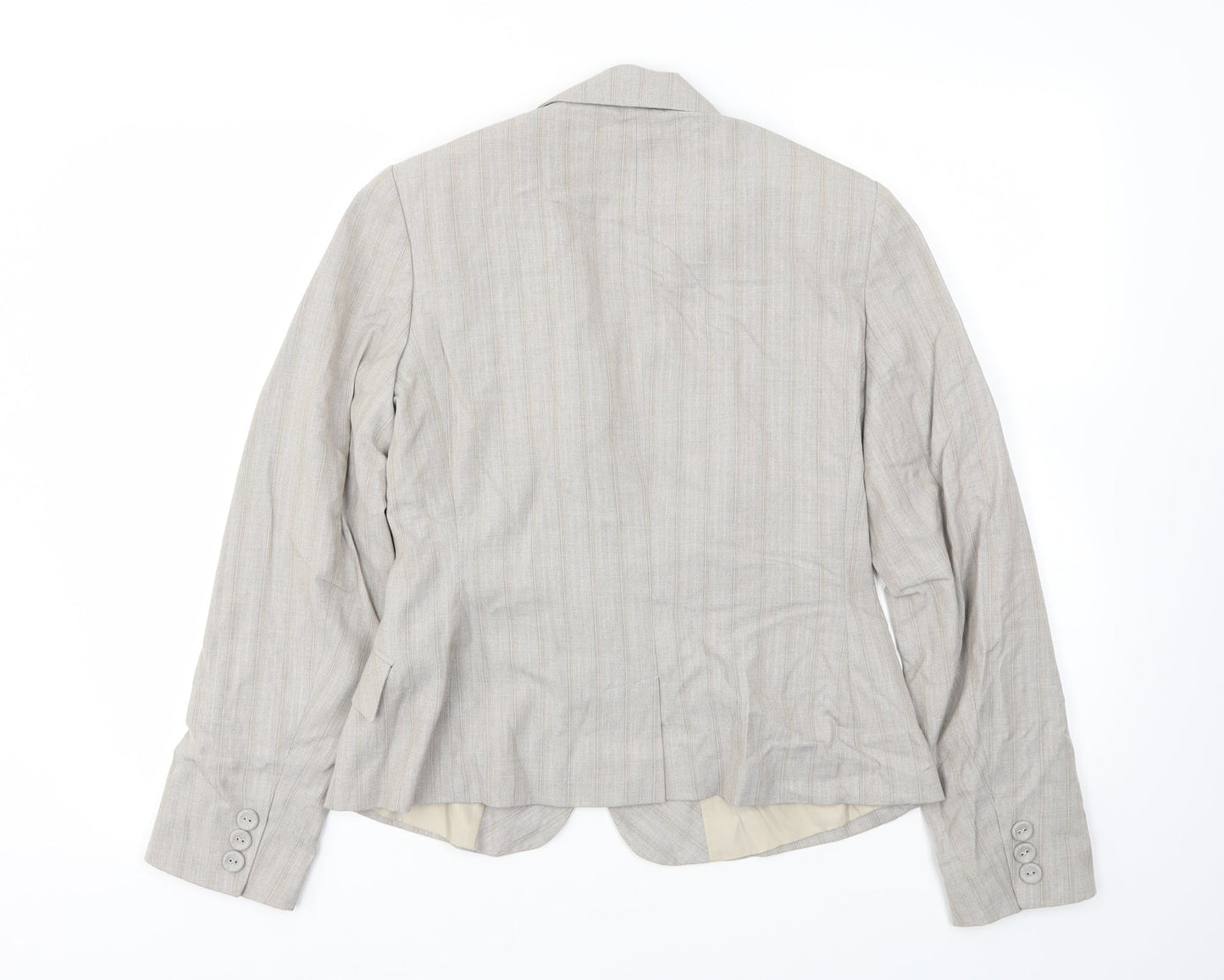 AMARANTO Womens Beige   Jacket Blazer Size 12