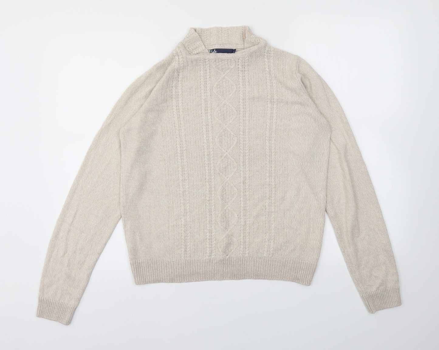ISLE  Womens Beige   Pullover Jumper Size S