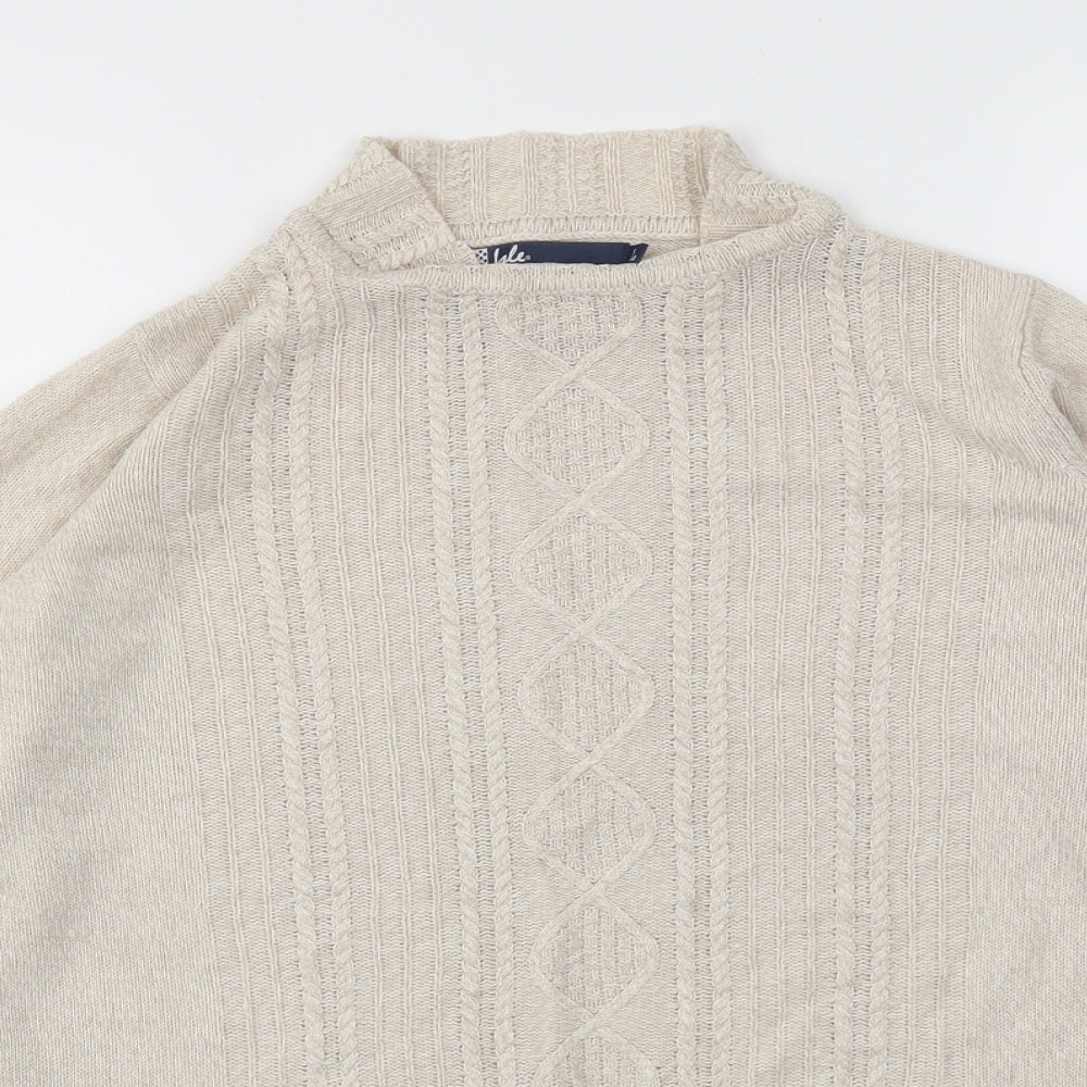 ISLE  Womens Beige   Pullover Jumper Size S