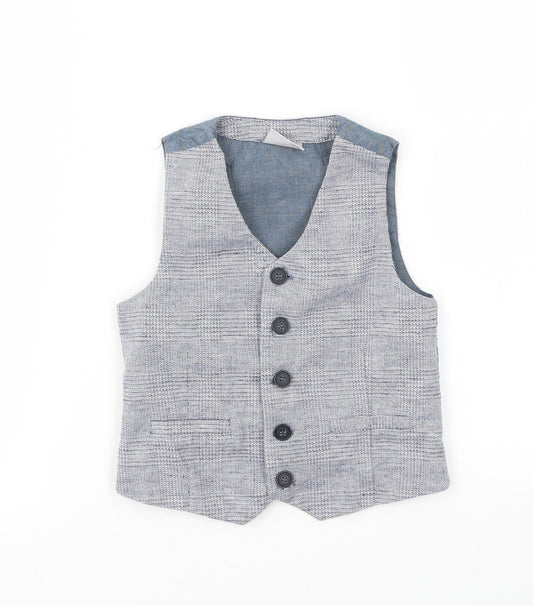 NEXT Boys Blue   Basic Jacket Waistcoat Size 3 Years