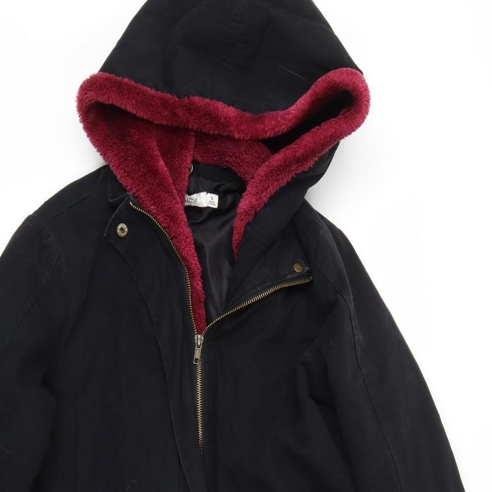 JustFab Womens Black   Jacket Coat Size S