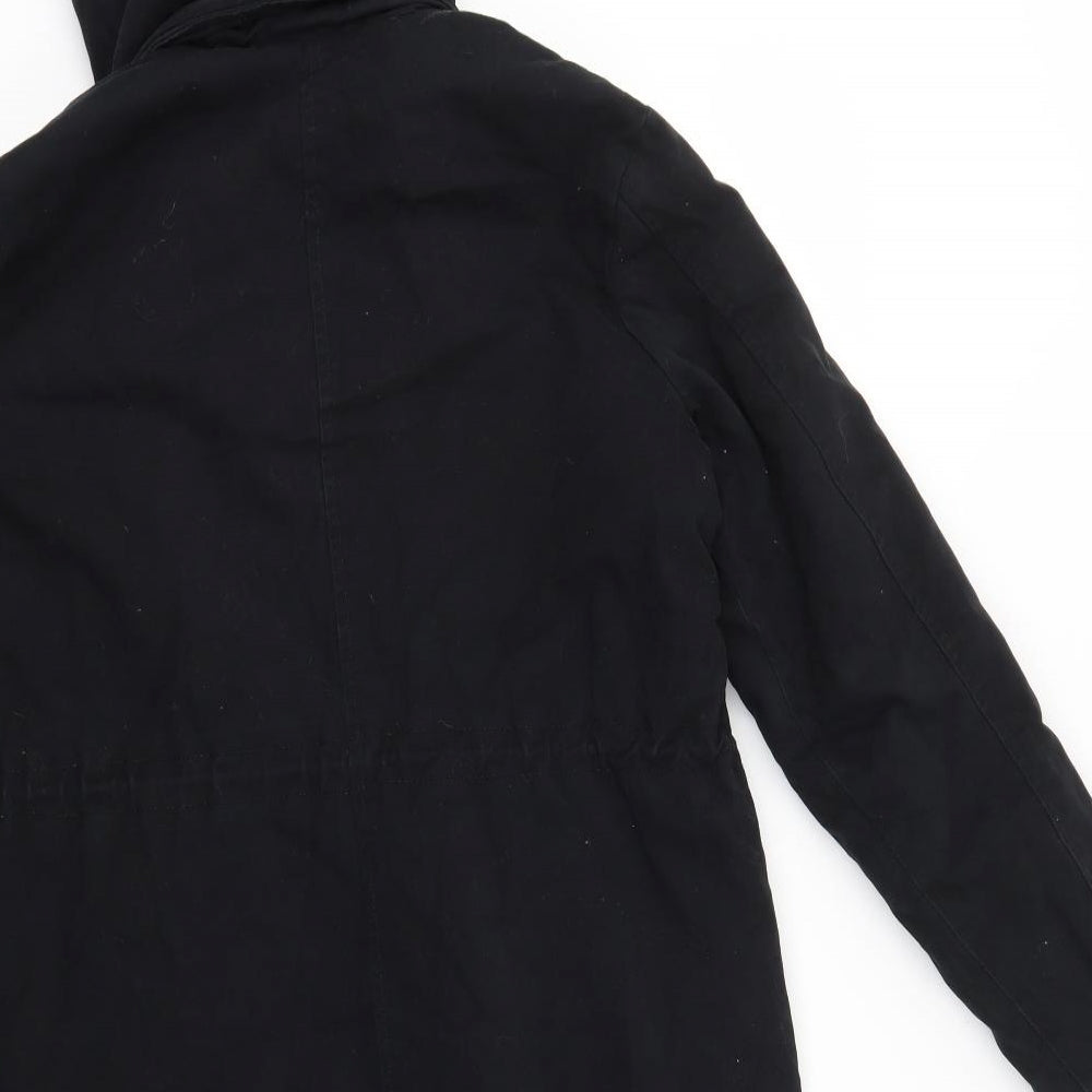 JustFab Womens Black   Jacket Coat Size S