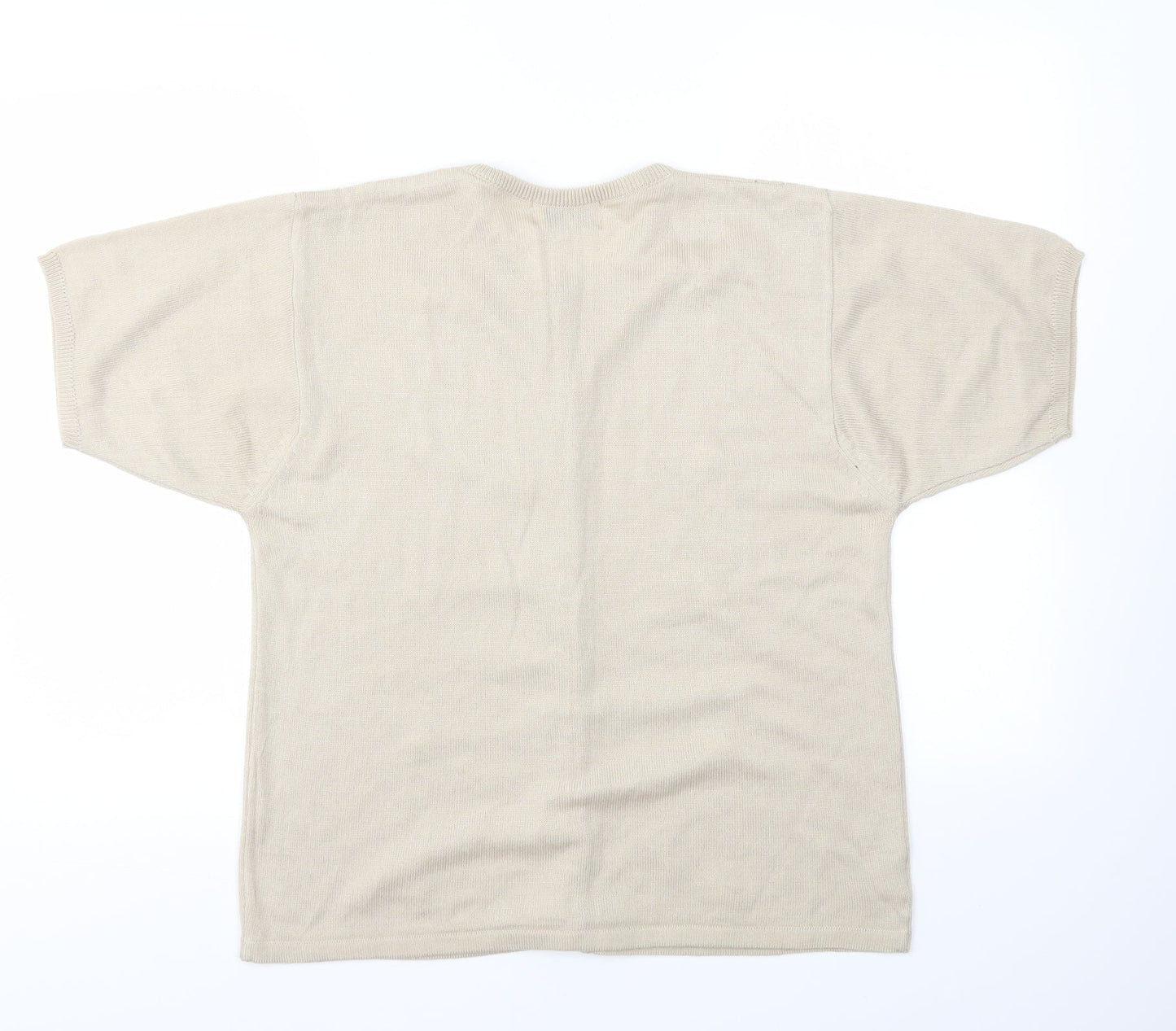 AKAL Womens Beige   Cardigan Jumper Size M