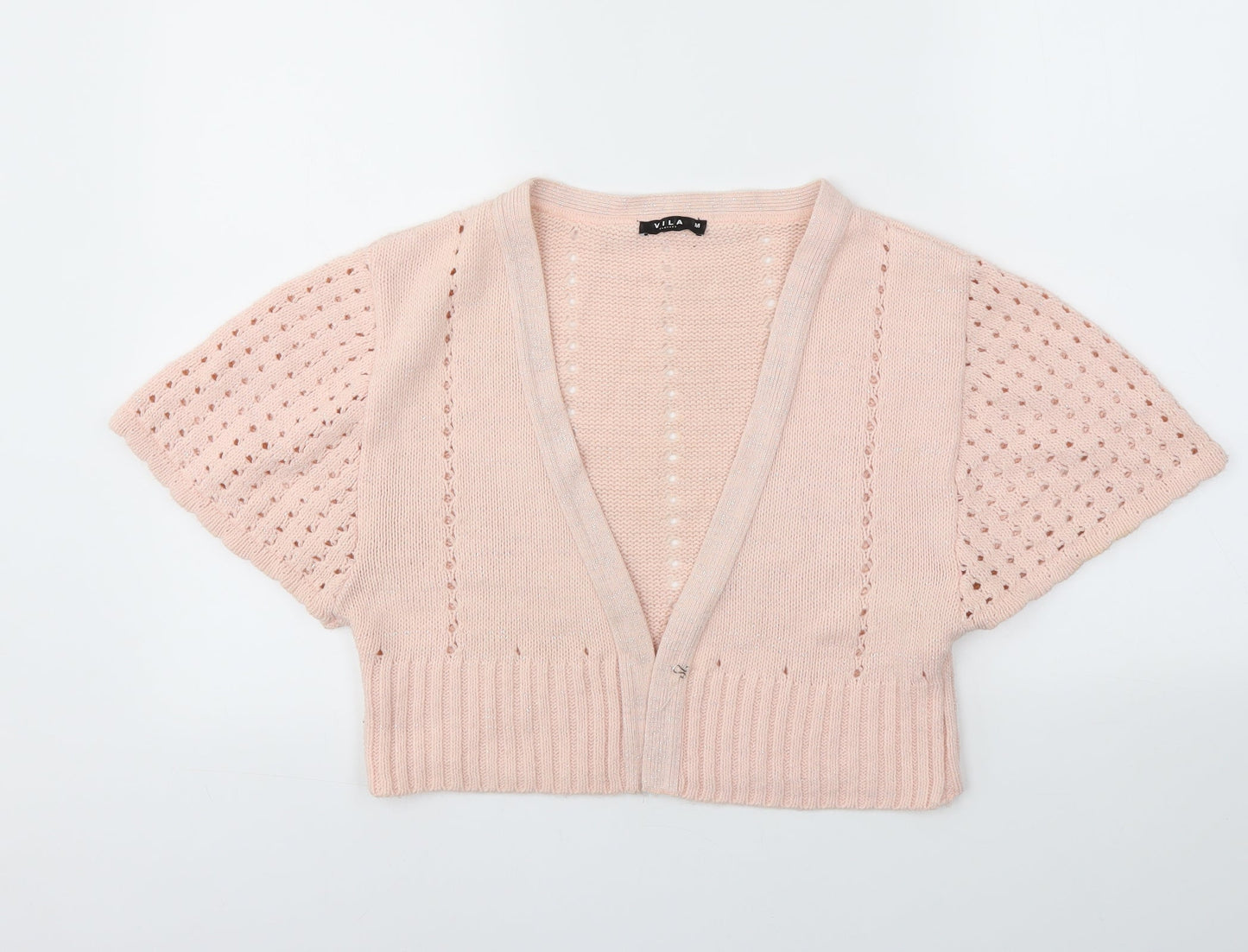 VILA Womens Pink   Cardigan Jumper Size M