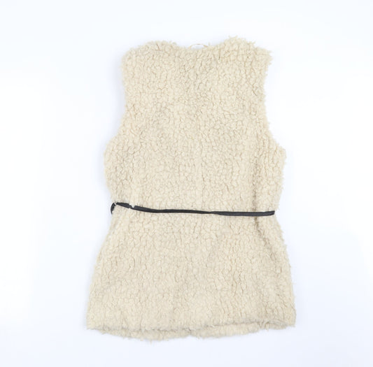 H&M Womens Beige   Gilet Jacket Size S