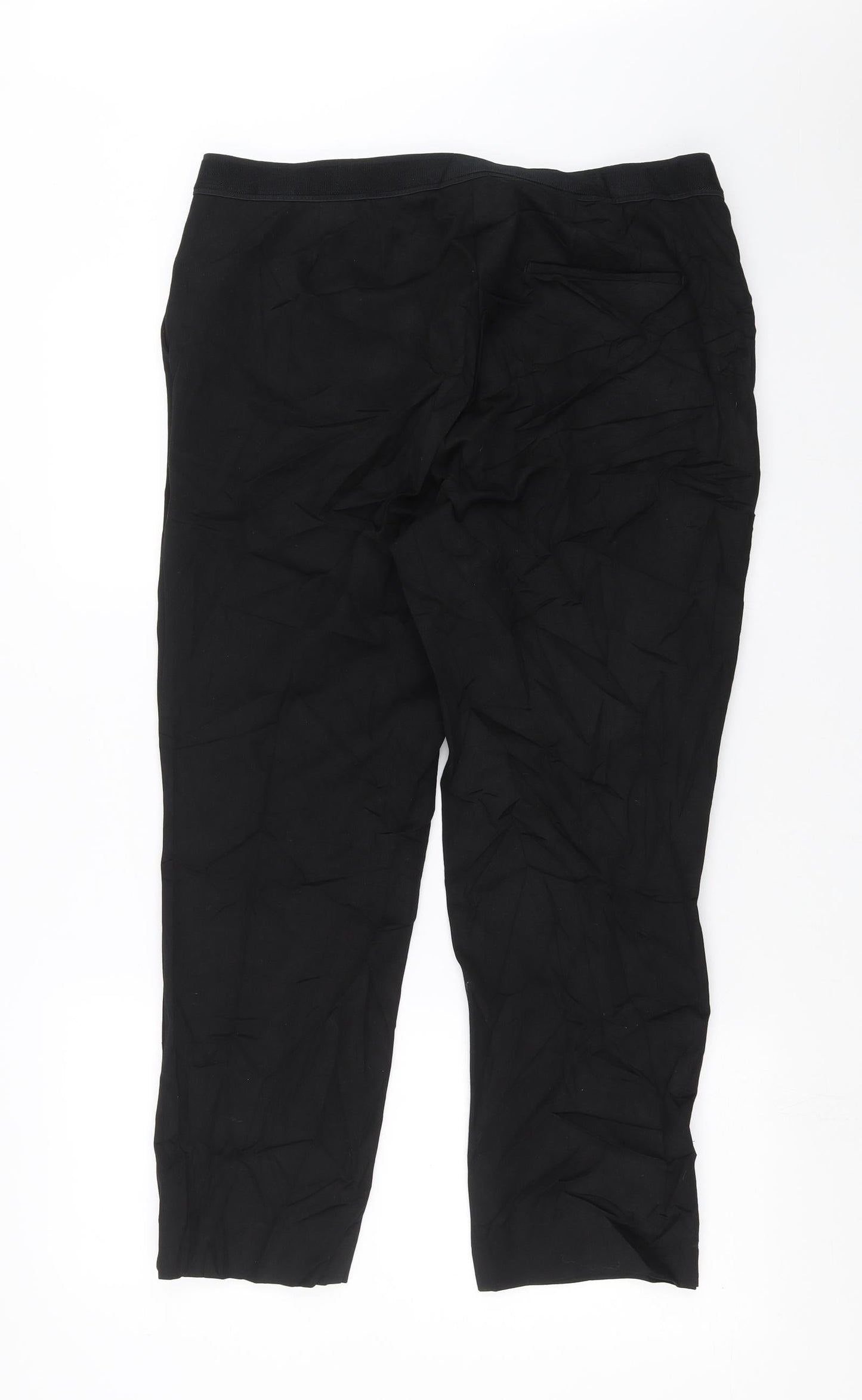 Preworn Womens Black   Trousers  Size 34 in L26 in