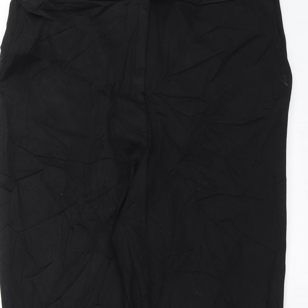 Preworn Womens Black   Trousers  Size 34 in L26 in