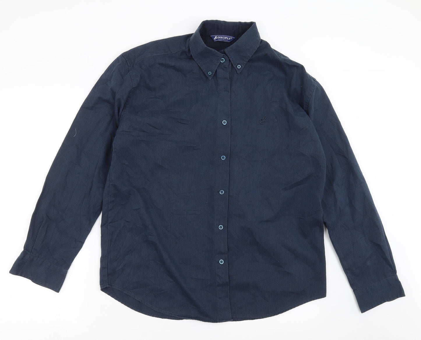 Disciple  Mens Blue    Button-Up Size M