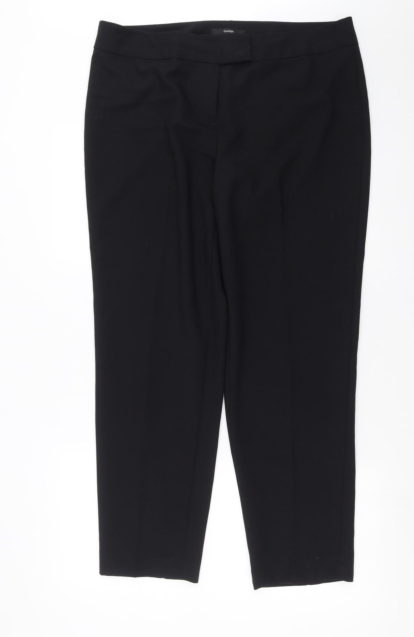 George Womens Black   Trousers  Size 16 L28 in