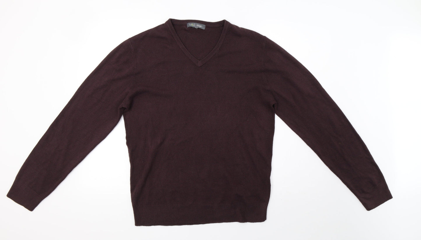 Marks and Spencer Mens Brown  Knit Pullover Sweatshirt Size S