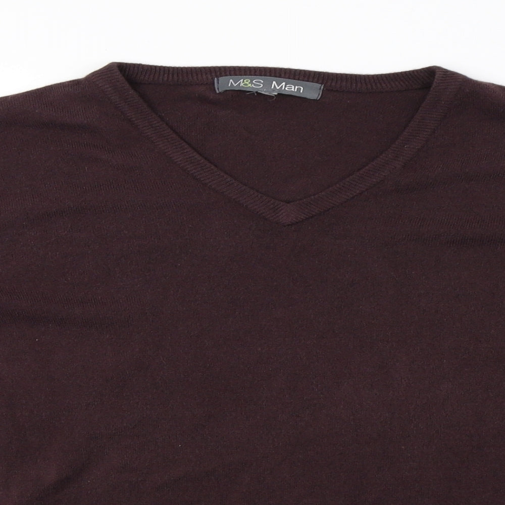 Marks and Spencer Mens Brown  Knit Pullover Sweatshirt Size S