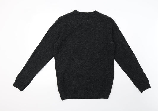 NEXT Mens Grey  Knit Pullover Sweatshirt Size M