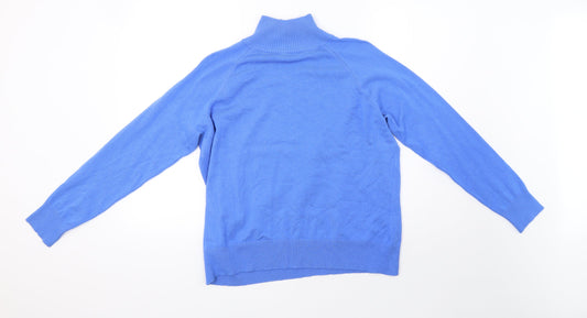 Dorothy Perkins Womens Blue  Knit Pullover Sweatshirt Size 20