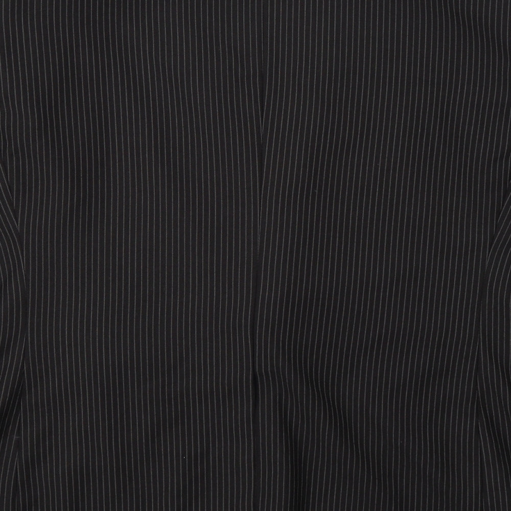 George Mens Black Striped  Jacket Blazer Size 42