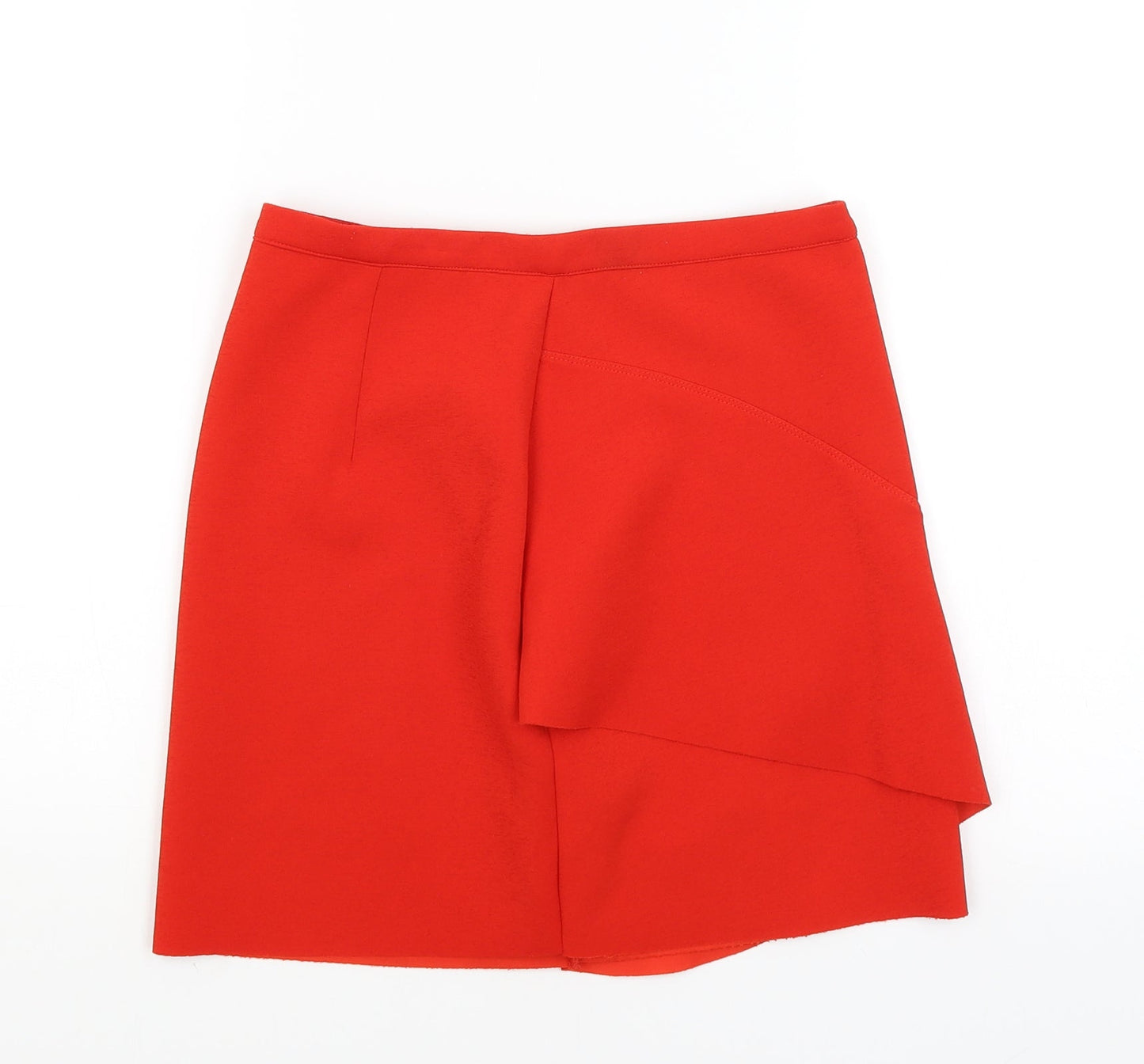 Topshop Womens Red   A-Line Skirt Size 8