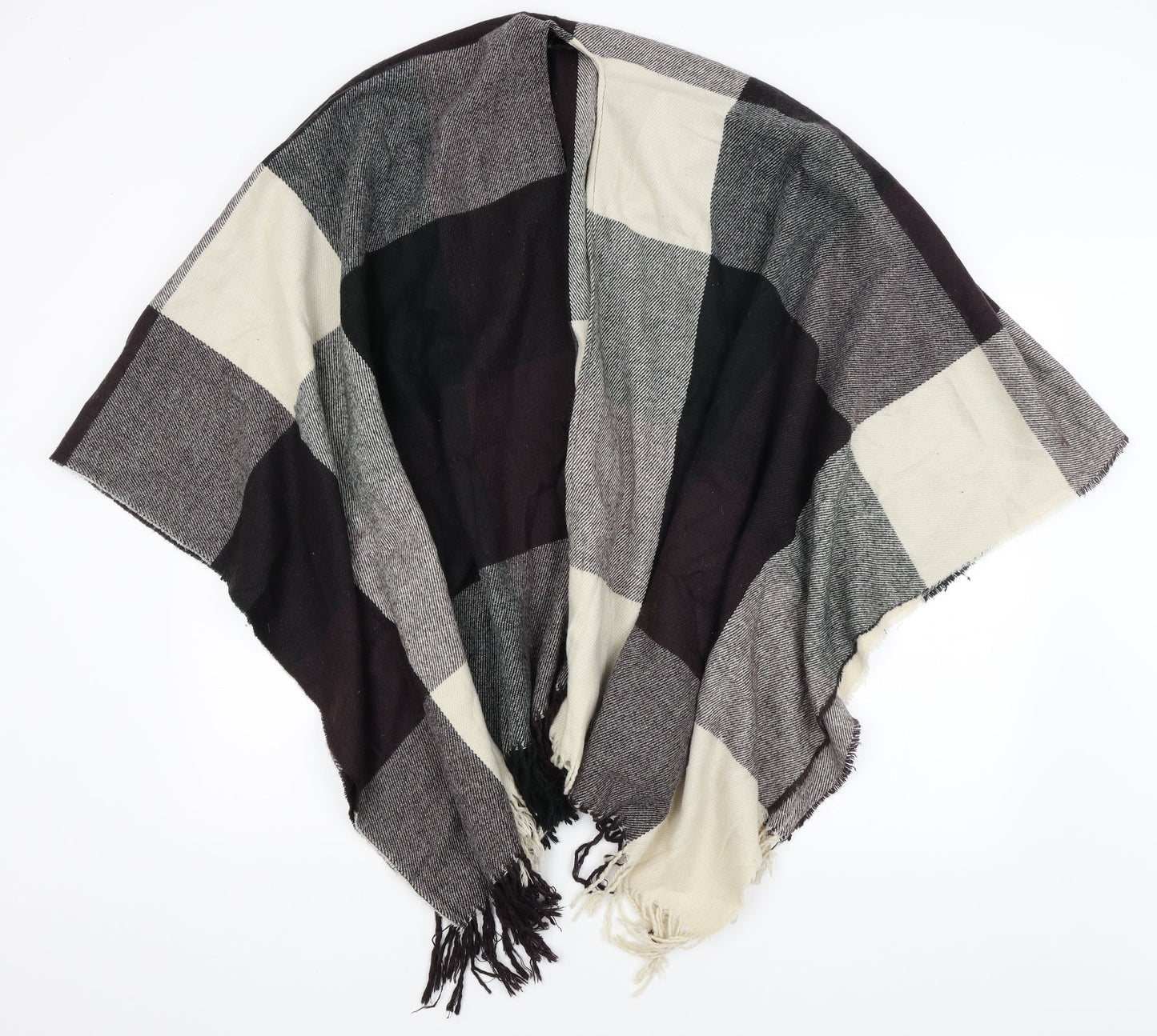 Preworn Womens Grey Check   Shawl/Wrap