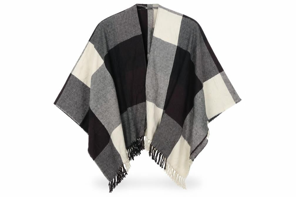 Preworn Womens Grey Check   Shawl/Wrap