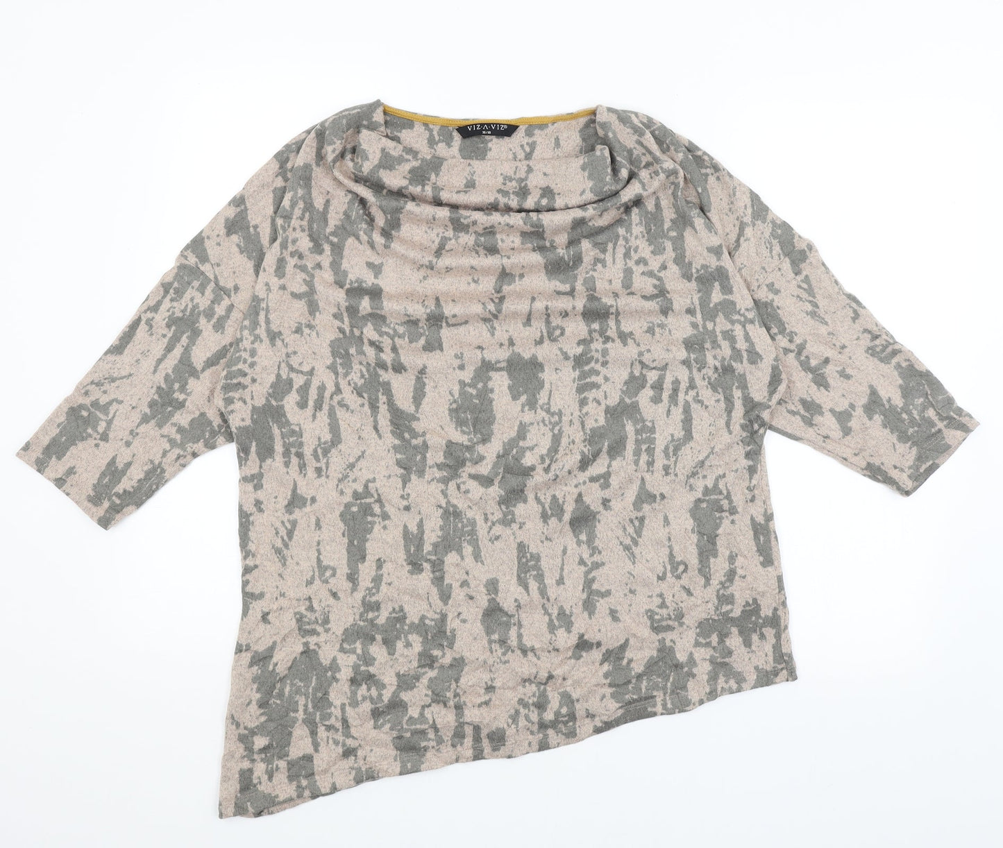 Viz A Viz Womens Brown   Pullover Jumper Size 16