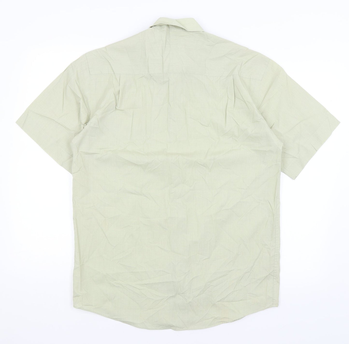BHS Mens Green    Button-Up Size 14.5