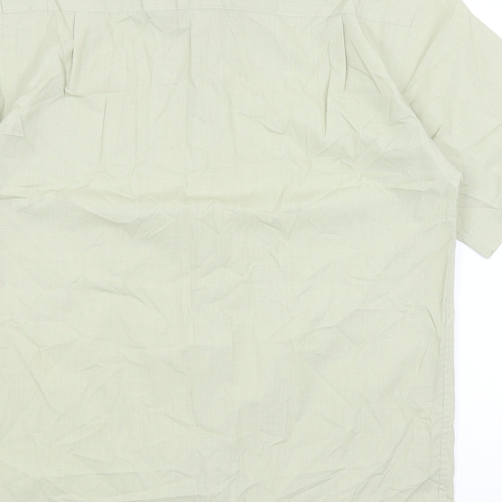 BHS Mens Green    Button-Up Size 14.5