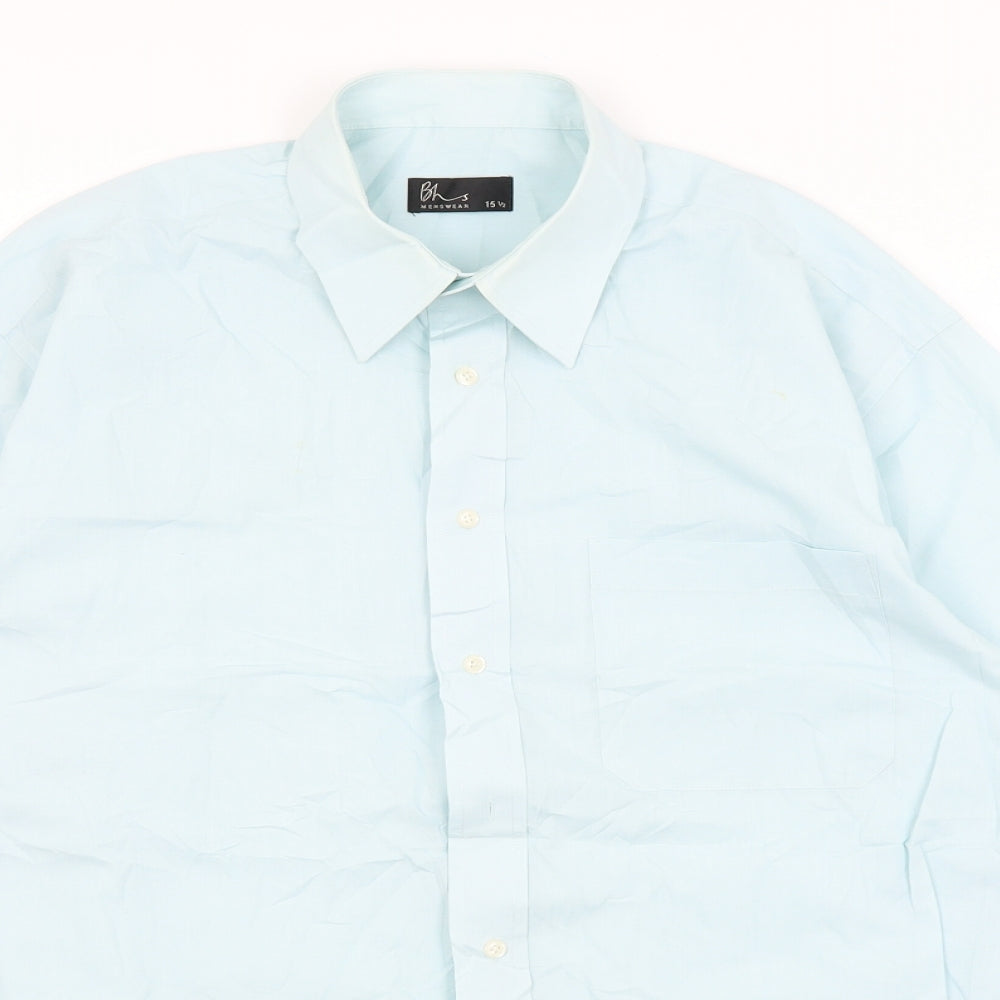 BHS Mens Blue    Button-Up Size 15.5