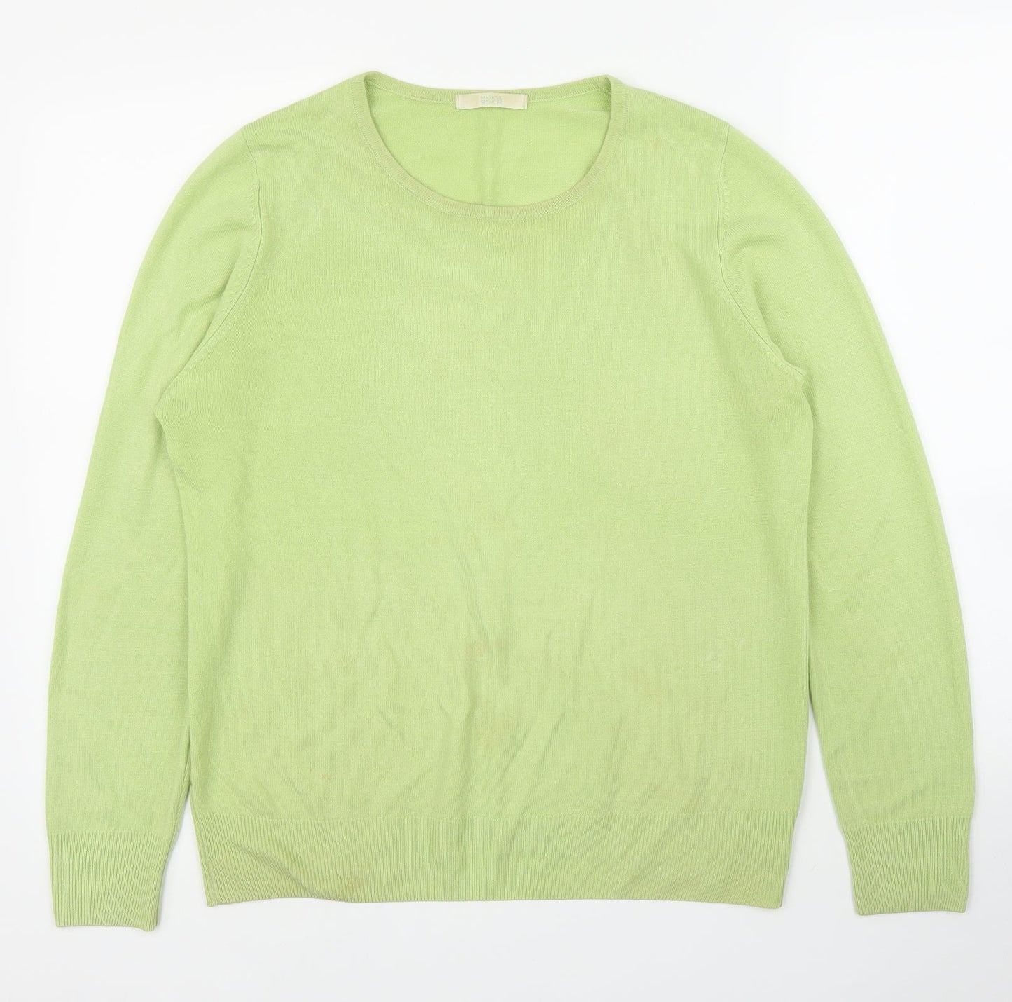 M&S Womens Green   Pullover Jumper Size 12
