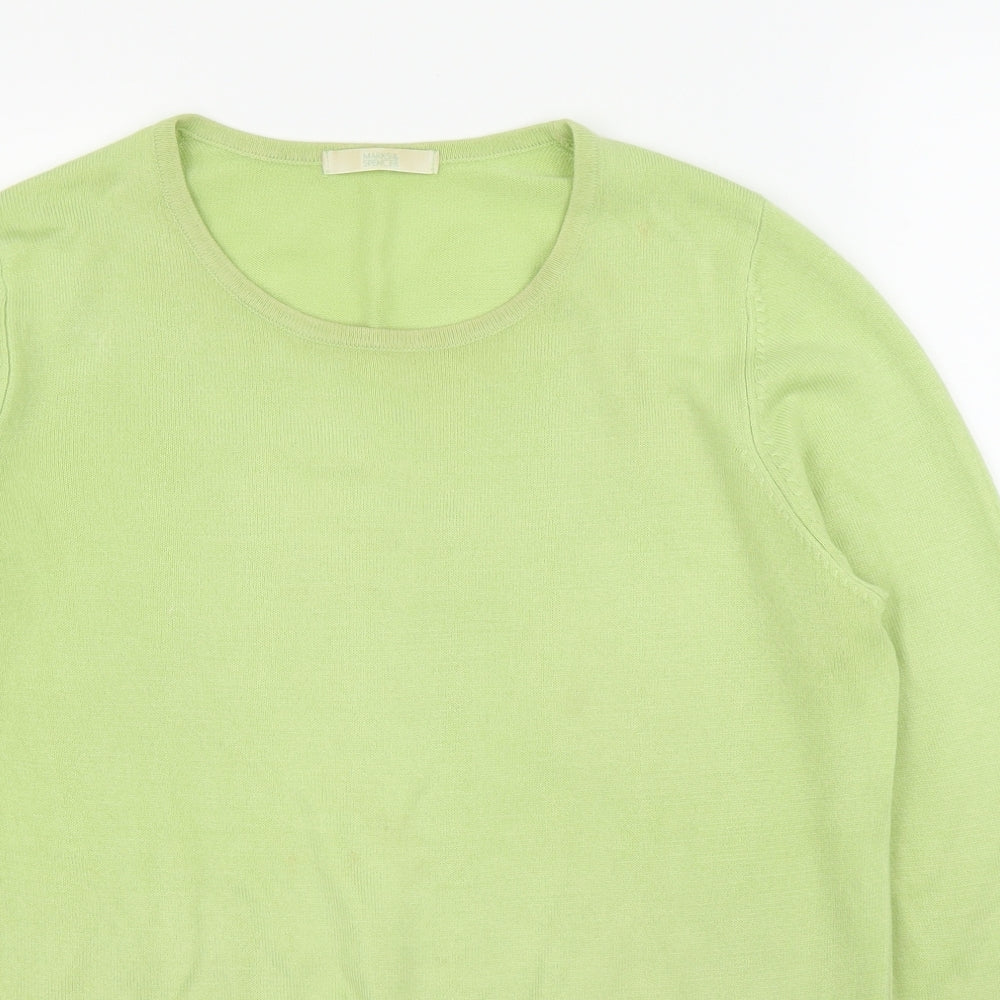 M&S Womens Green   Pullover Jumper Size 12