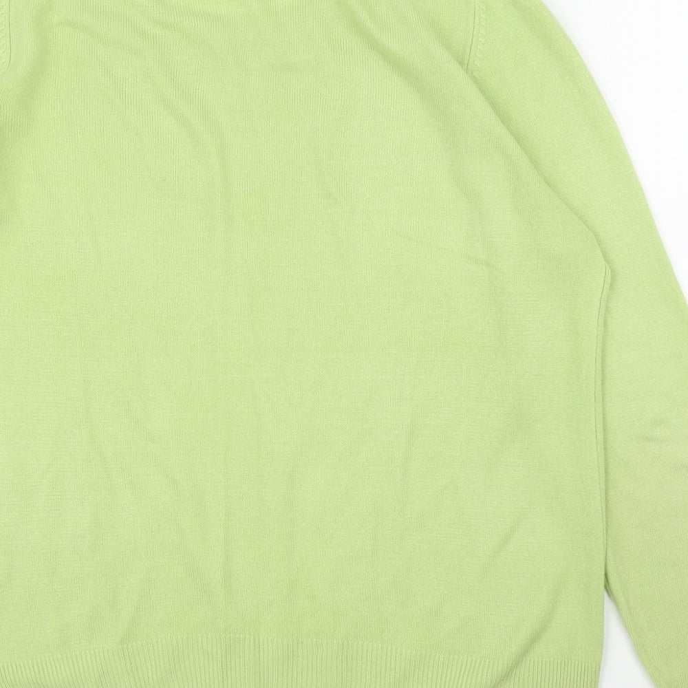 M&S Womens Green   Pullover Jumper Size 12