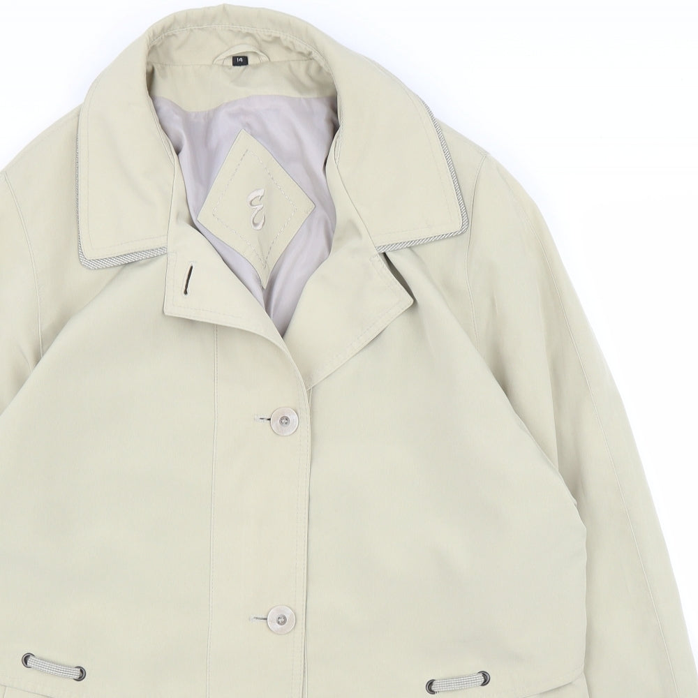 Preworn Womens Beige   Parka Coat Size 14