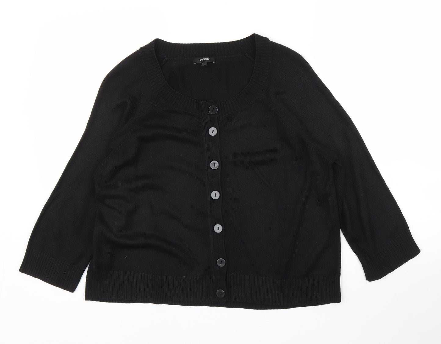 Papaya Womens Black   Pullover Jumper Size 14