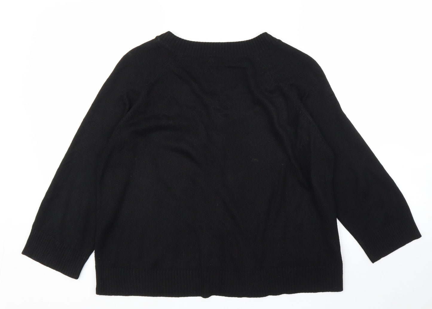 Papaya Womens Black   Pullover Jumper Size 14