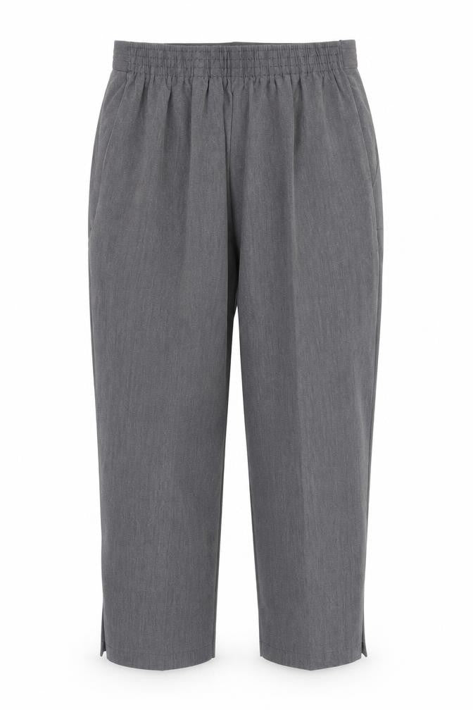 Preworn Womens Grey   Pedal Pusher Trousers Size 10 L24 in