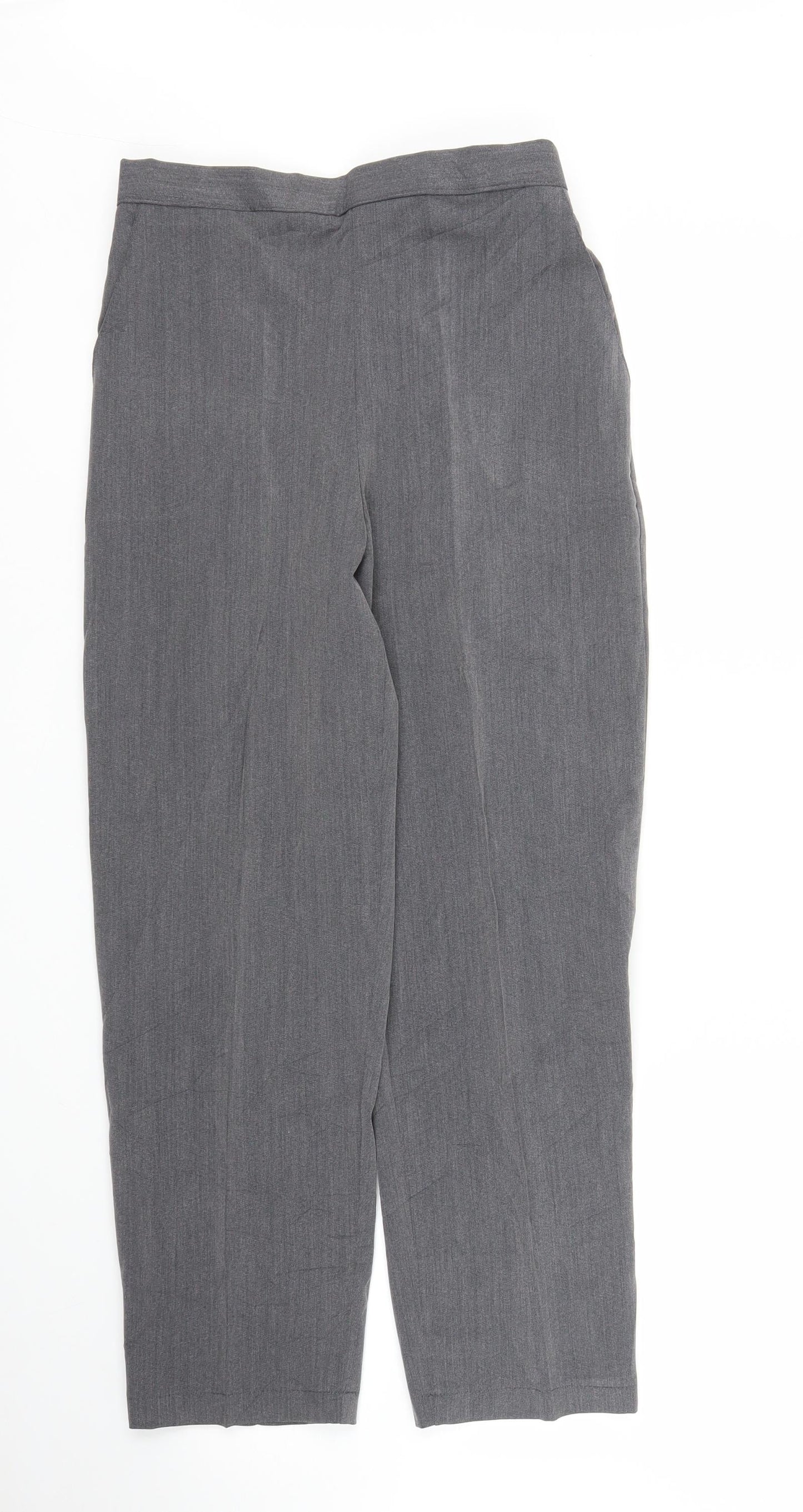 Preworn Womens Grey   Pedal Pusher Trousers Size 10 L24 in