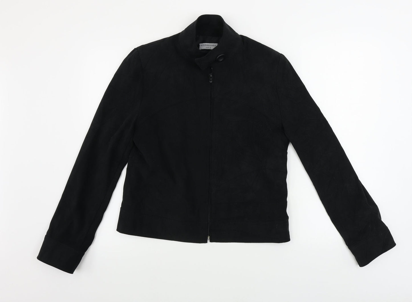 Internacionale Womens Black   Jacket Coat Size 12