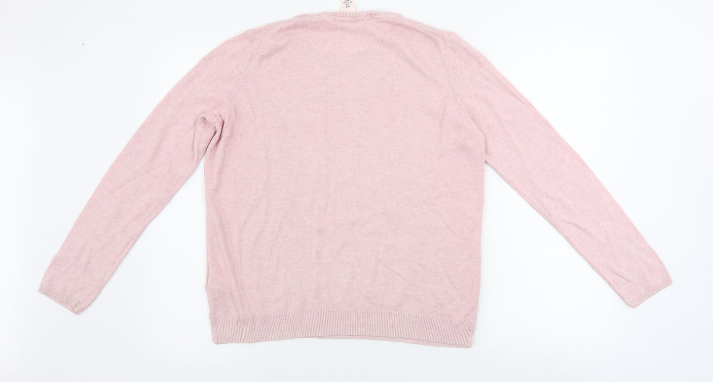 H&M  Womens Pink   Pullover Jumper Size M