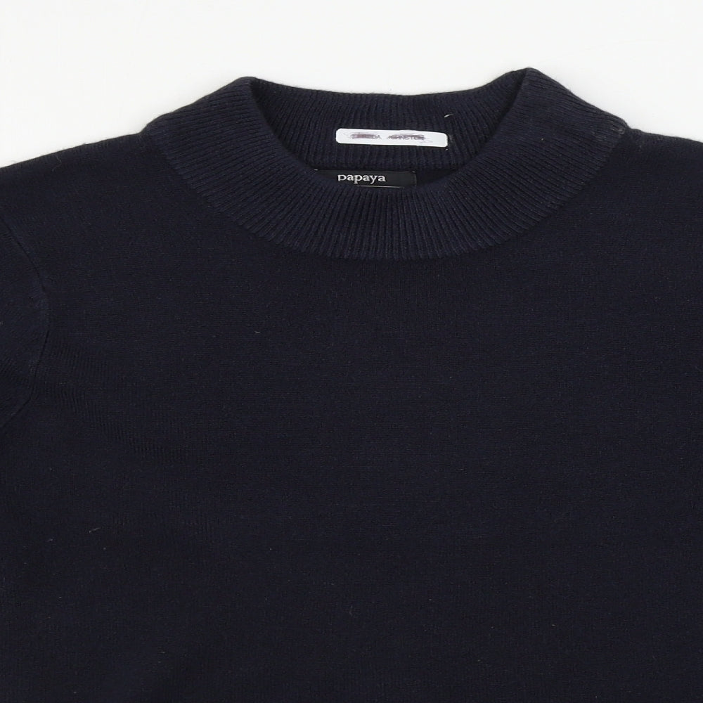 Papaya  Womens Blue   Pullover Jumper Size 8