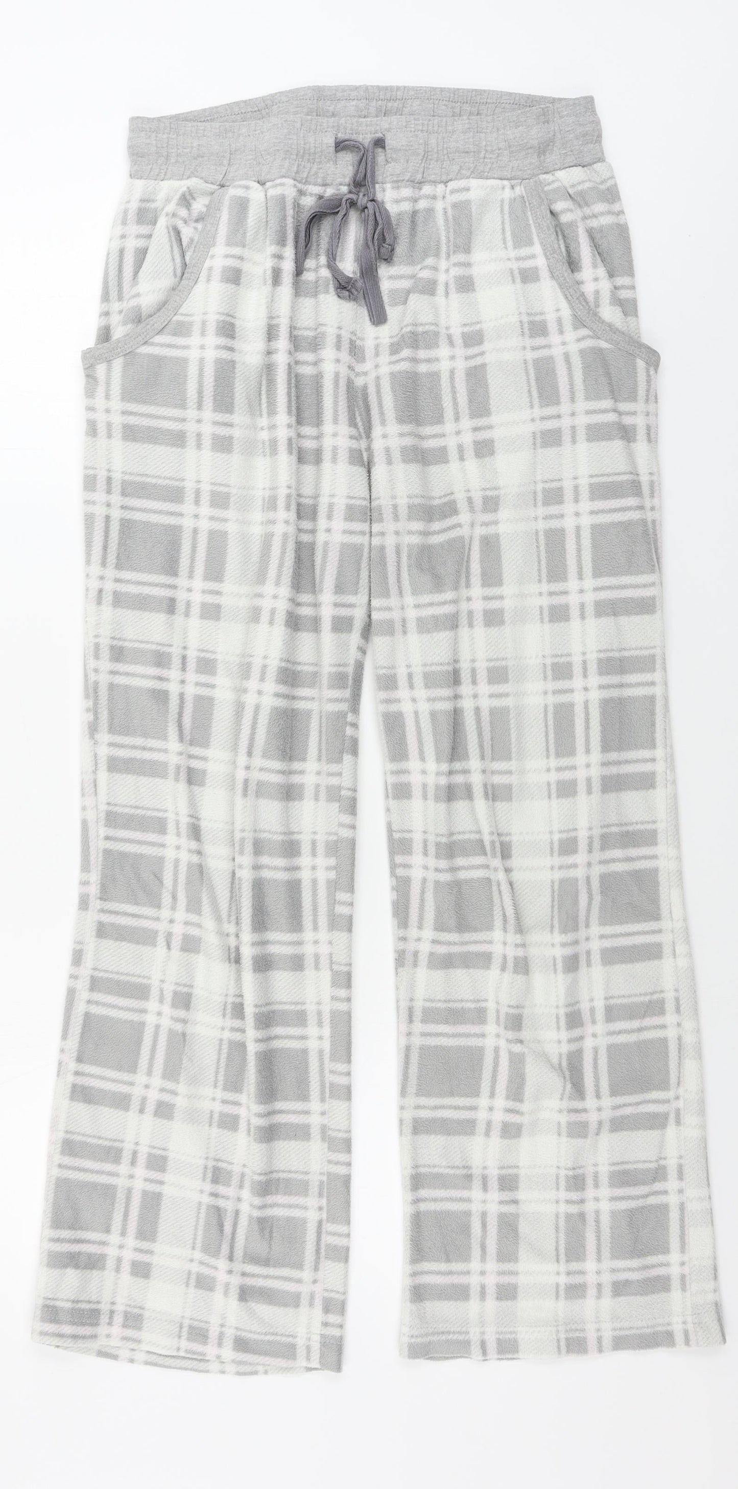 NEXT  Womens Grey Check  Trousers  Size M L26 in