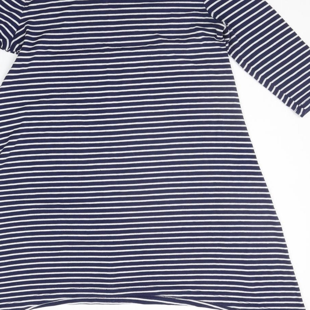 Atmosphere Womens Blue Striped  A-Line  Size 8