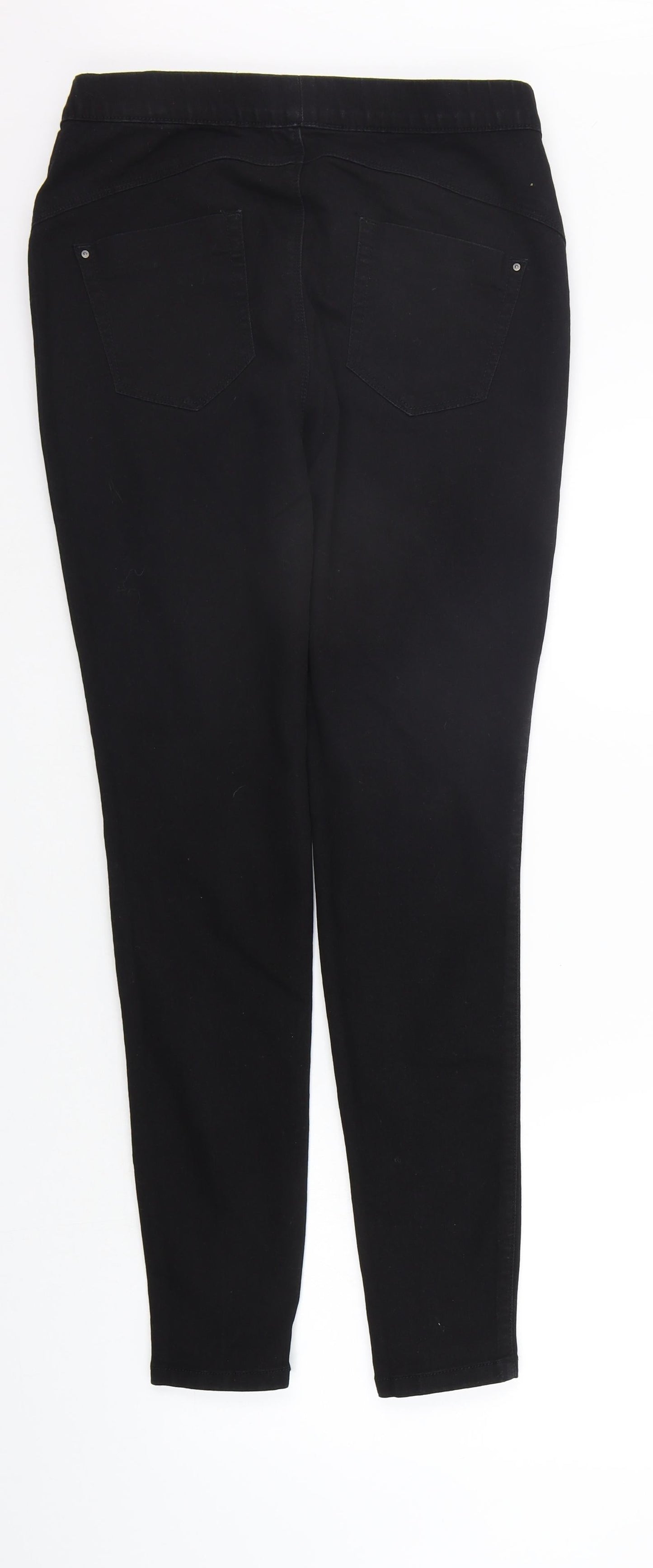 deniem co Womens Black   Jegging Trousers Size 10 L28 in