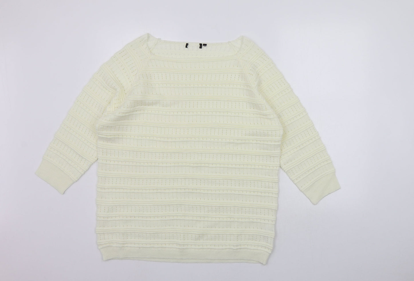 Mia Moda Womens Yellow   Pullover Jumper Size XL