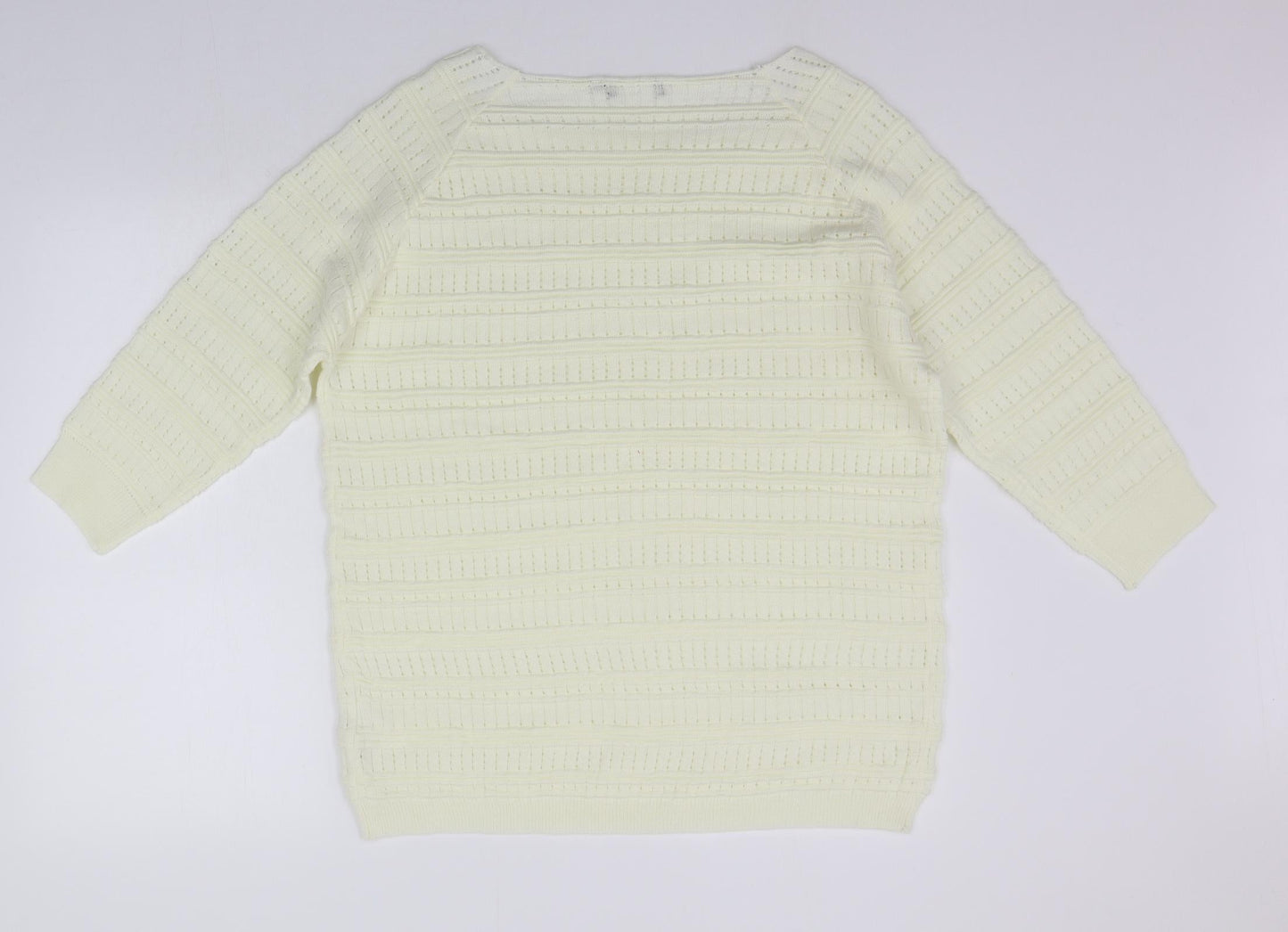 Mia Moda Womens Yellow   Pullover Jumper Size XL