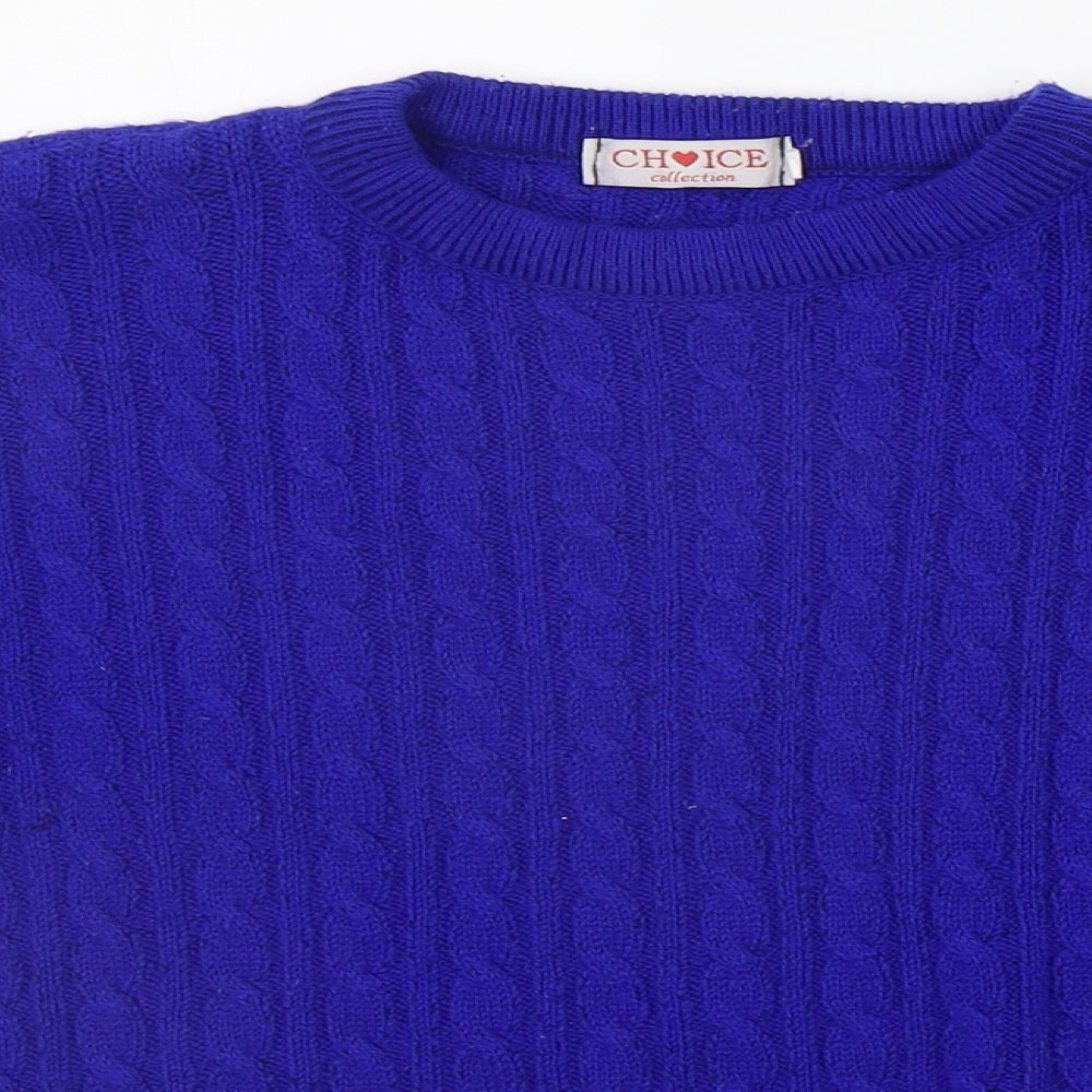Choice Girls Blue   Pullover Jumper Size XL