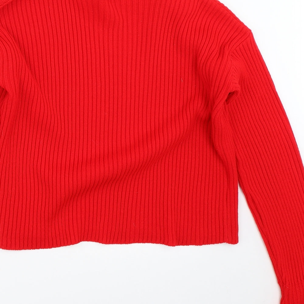 Lasula Womens Red   Pullover Jumper Size M