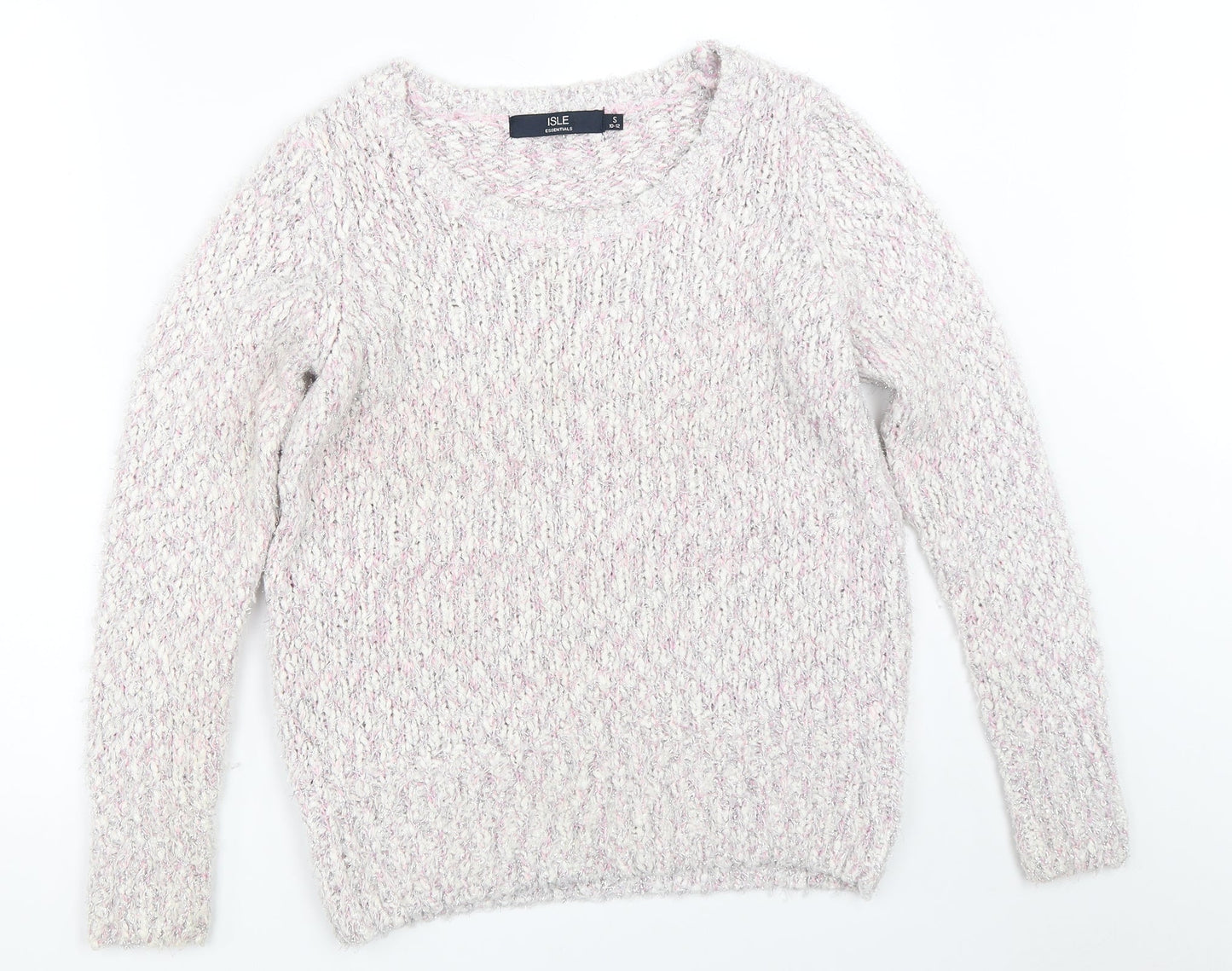 Isle Womens Pink   Pullover Jumper Size S