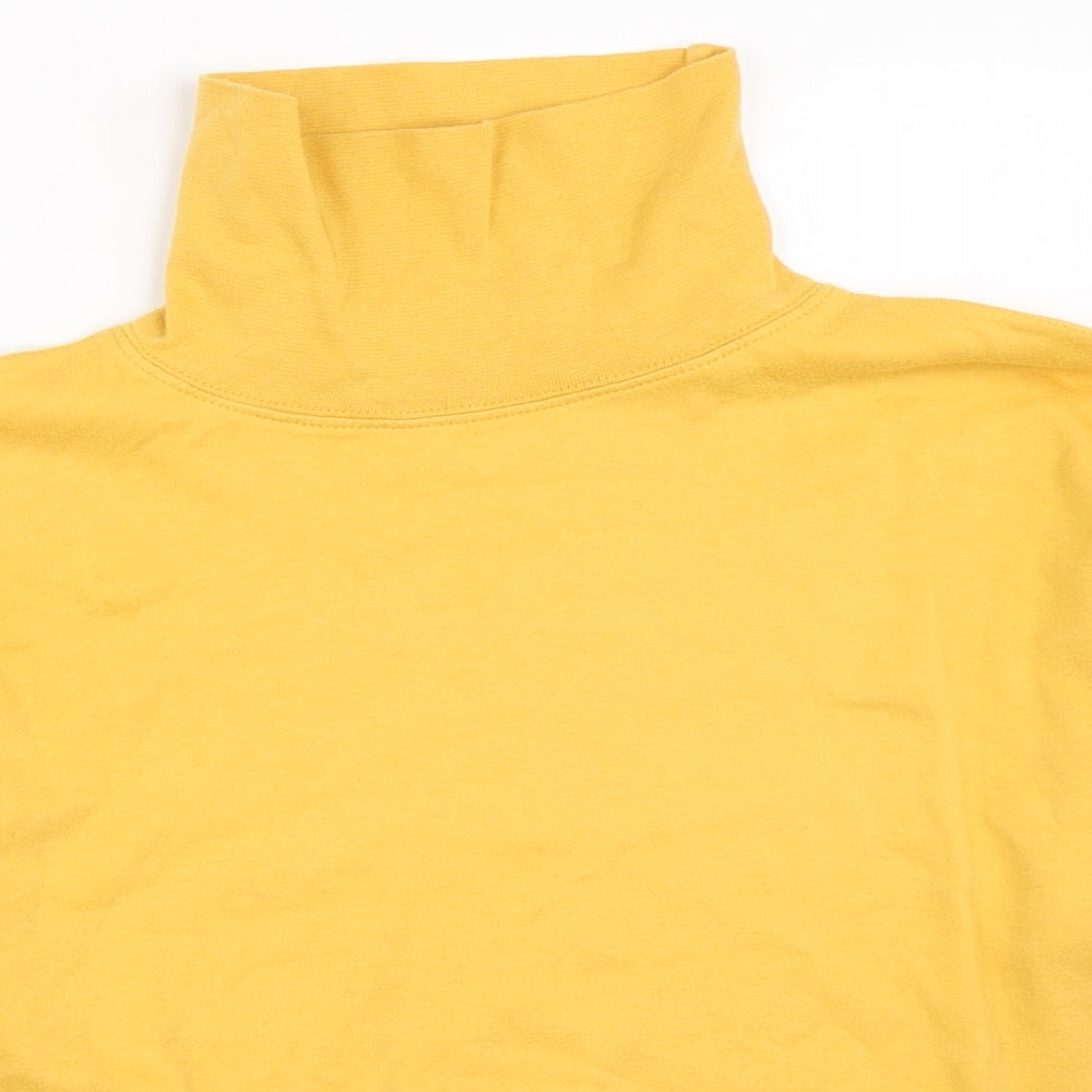 Compliments Womens Yellow   Pullover Jumper Size M